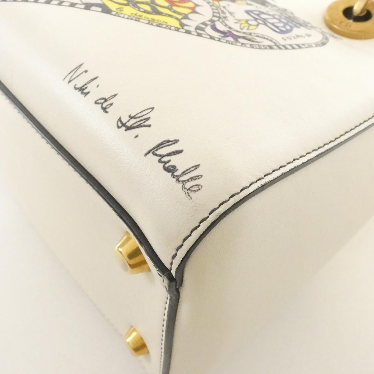 Dior Lady Bag Handbag White — view 3