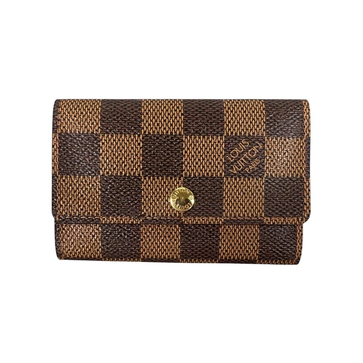 Louis Vuitton Damier Key Case for 6 Multicles 6 Brown Key Holder