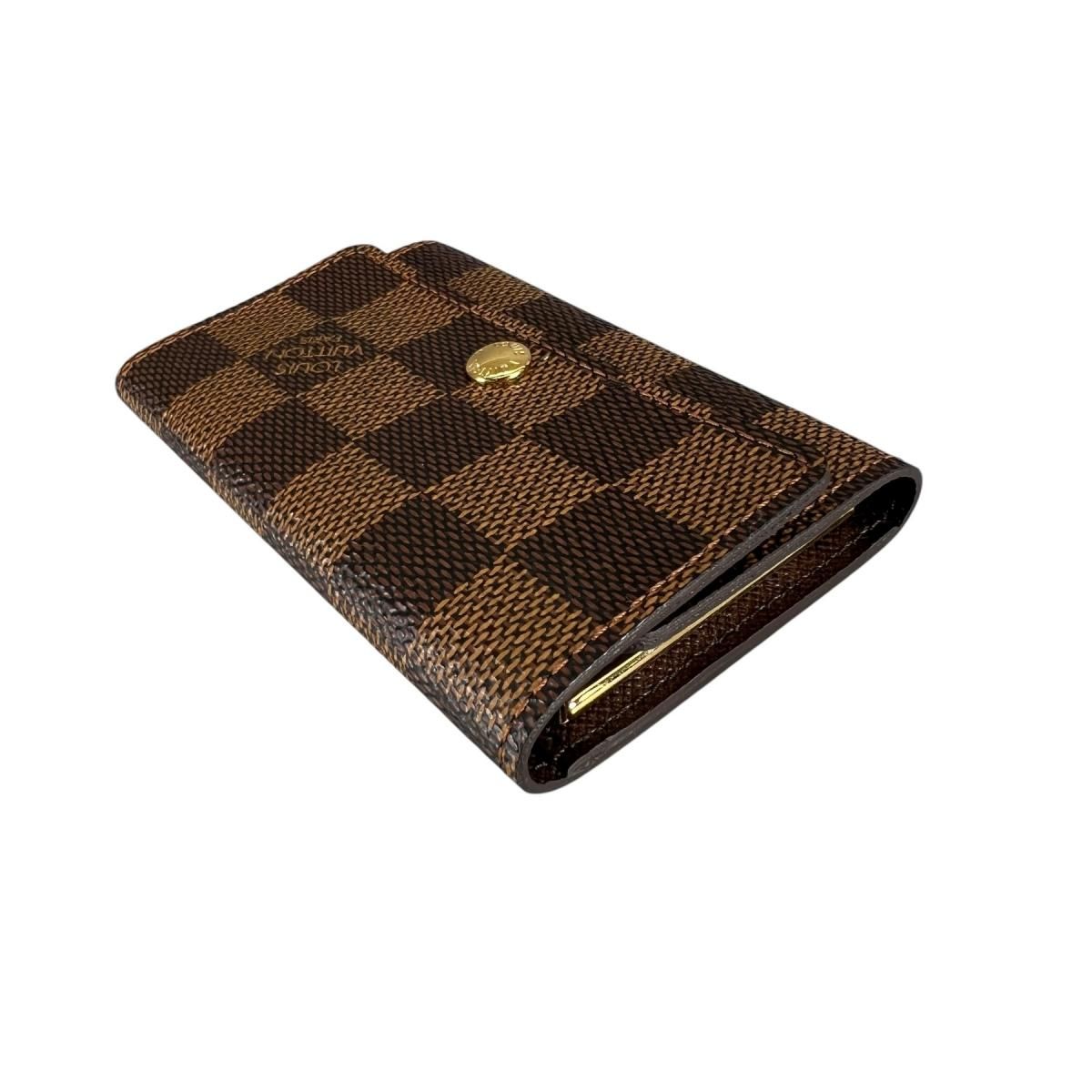 Louis Vuitton Damier Key Case for 6 Multicles 6 Brown Key Holder — view 5