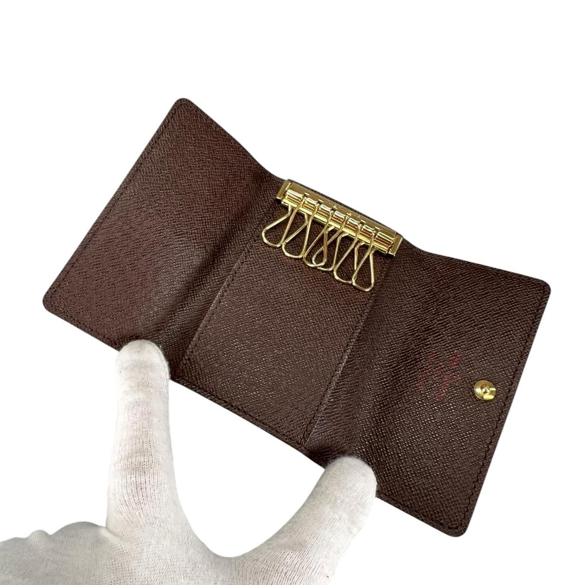 Louis Vuitton Damier Key Case for 6 Multicles 6 Brown Key Holder — view 7