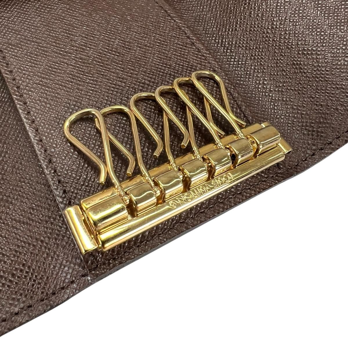 Louis Vuitton Damier Key Case for 6 Multicles 6 Brown Key Holder — view 8