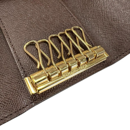 Louis Vuitton Damier Key Case for 6 Multicles 6 Brown Key Holder — view 8
