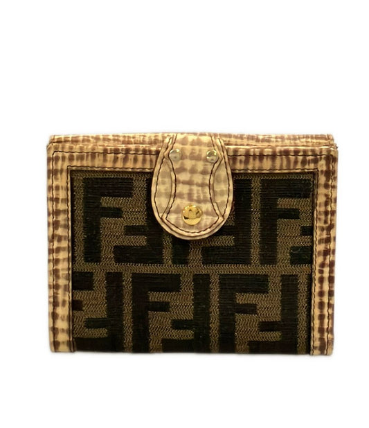 Fendi Bifold Wallet Hook Zucca