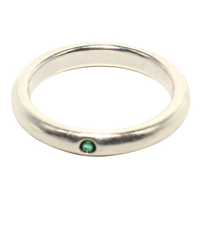 Tiffany & Co Ring Emerald Stacking Band Elsa Peretti — view 5