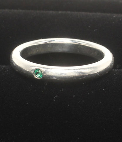 Tiffany & Co Ring Emerald Stacking Band Elsa Peretti — view 6