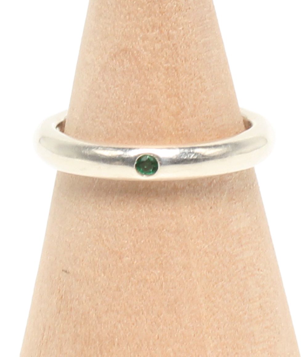 Tiffany & Co Ring Emerald Stacking Band Elsa Peretti