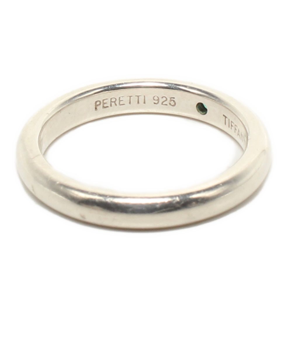Tiffany & Co Ring Emerald Stacking Band Elsa Peretti — view 4