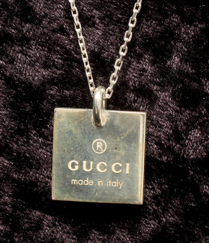 Gucci Necklace Logo Square Plate