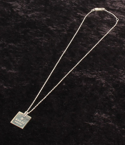 Gucci Necklace Logo Square Plate — view 2