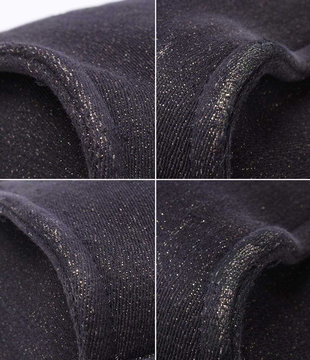 Chanel Tote Shoulder Gold Mixed Fiber Deauville — view 5
