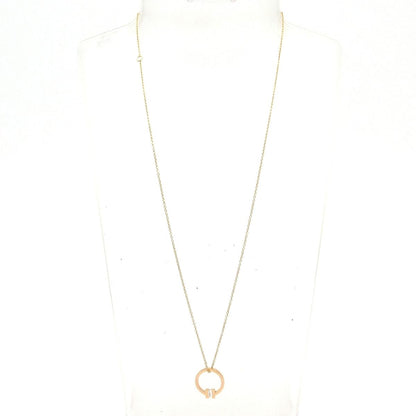 Tiffany & Co Necklace T Square 18k Pink Gold Diamond — view 2