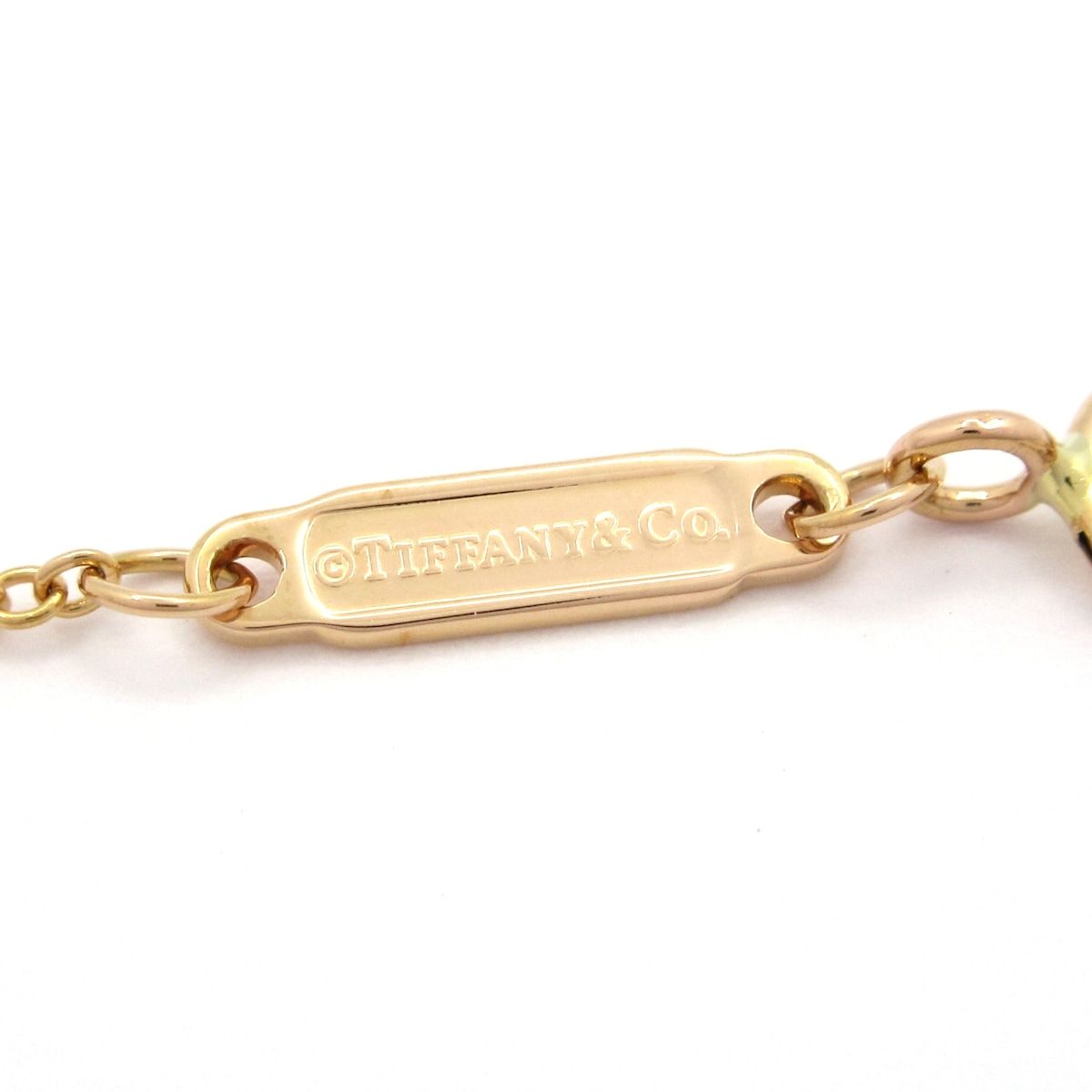 Tiffany & Co Necklace T Square 18k Pink Gold Diamond — view 5