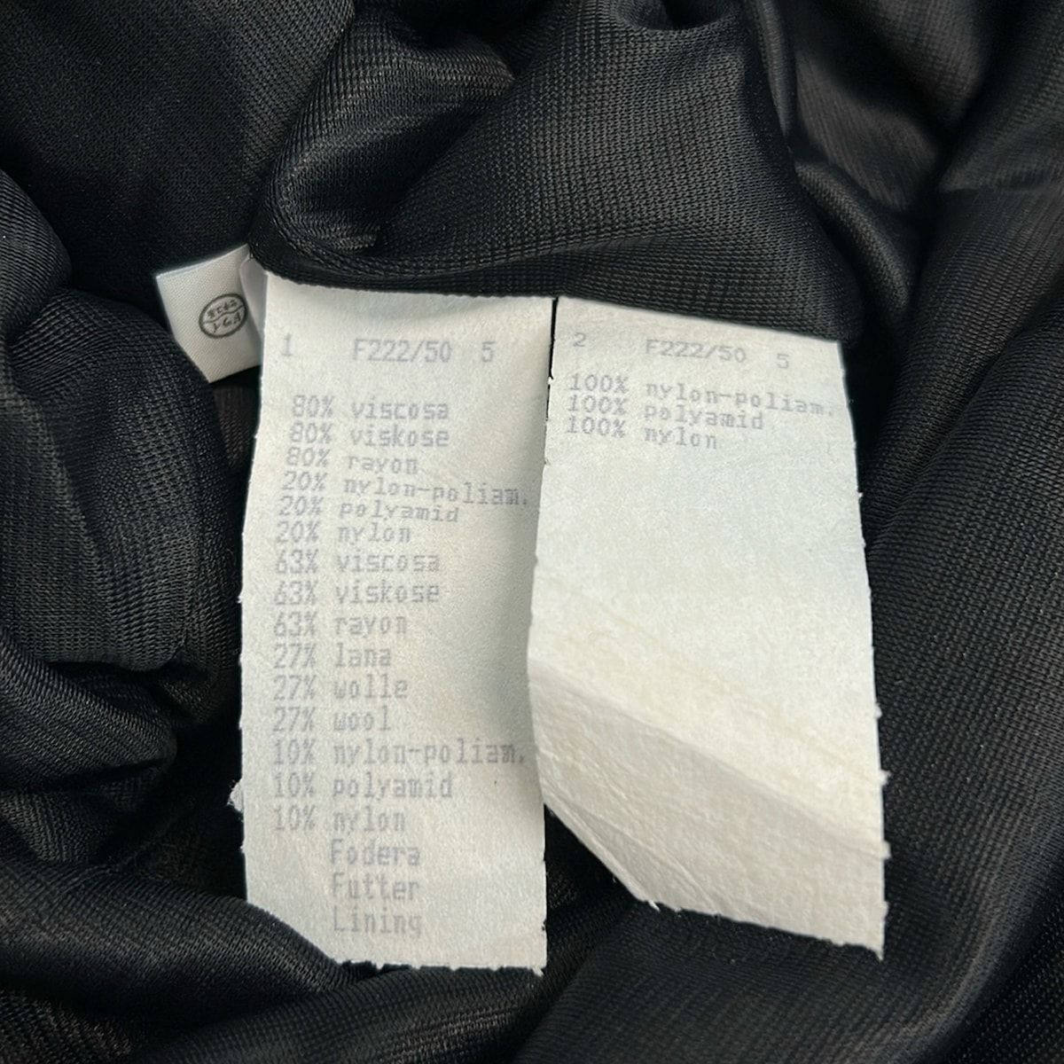 Fendi Dress J-i 44 Black — view 4