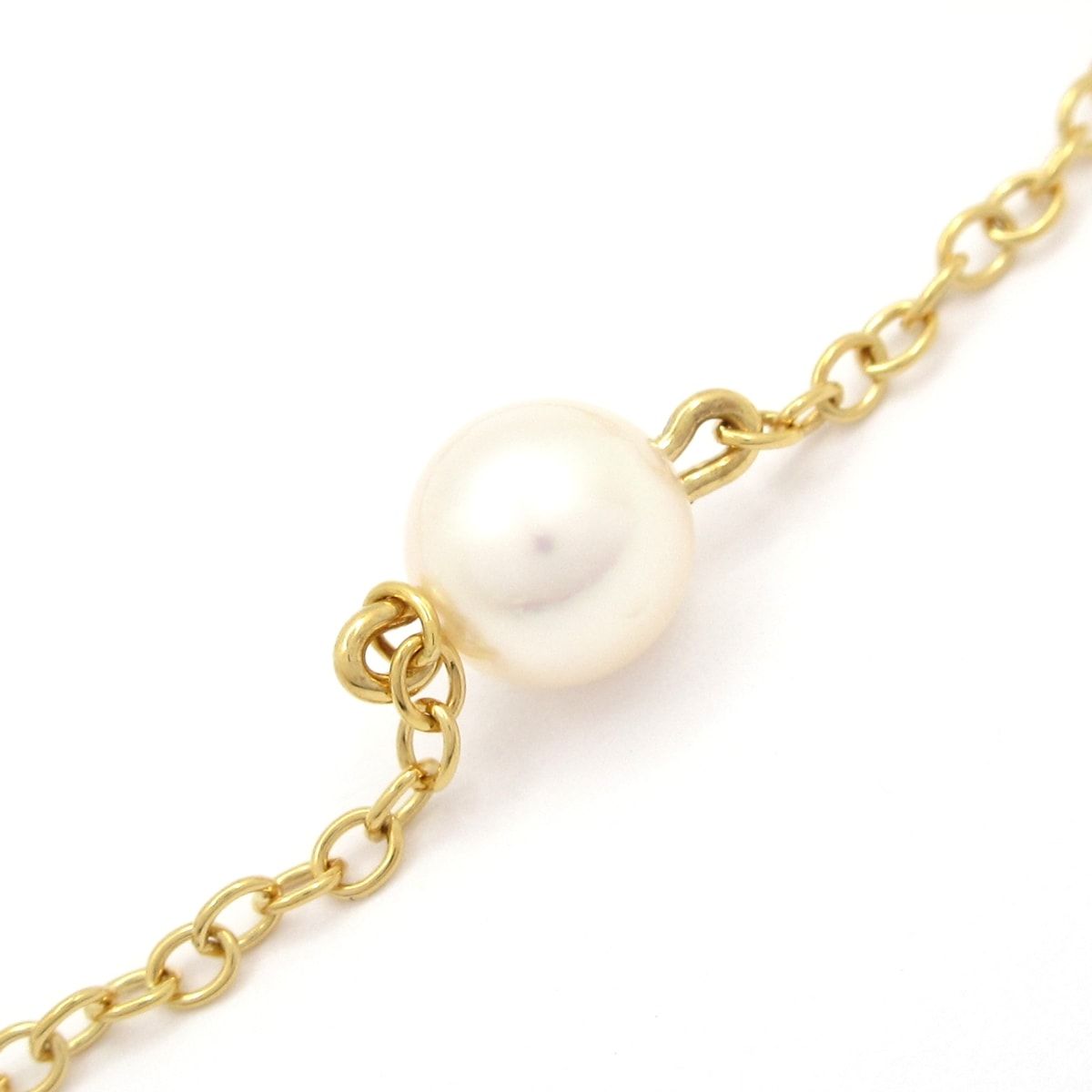 Tiffany & Co Bracelet by the Yard Station Pearl 18k Yellow Gold — view 3
