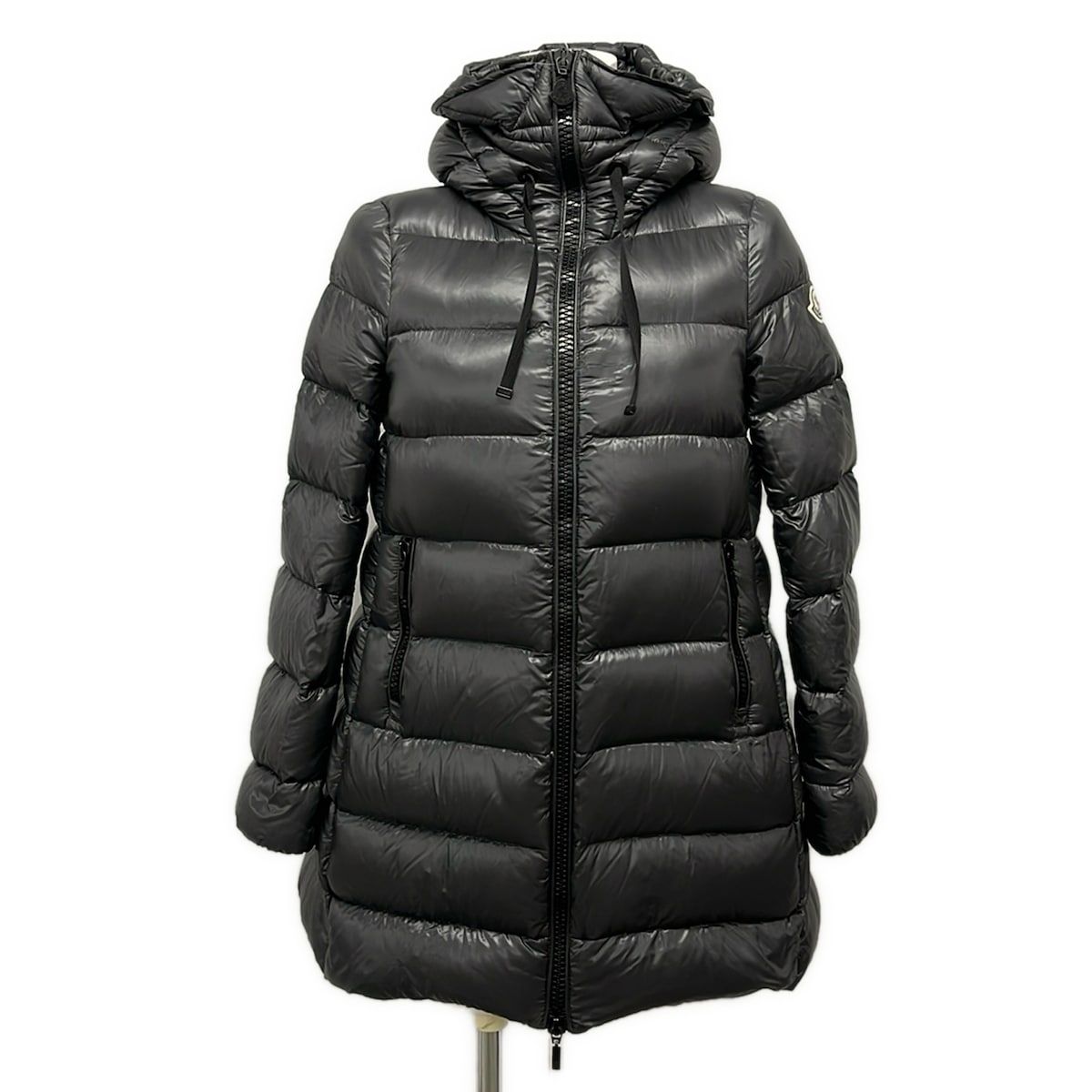 Moncler Down Coat 00 XS Suyen Dark Gray Long Sleeve Zip Up Winter