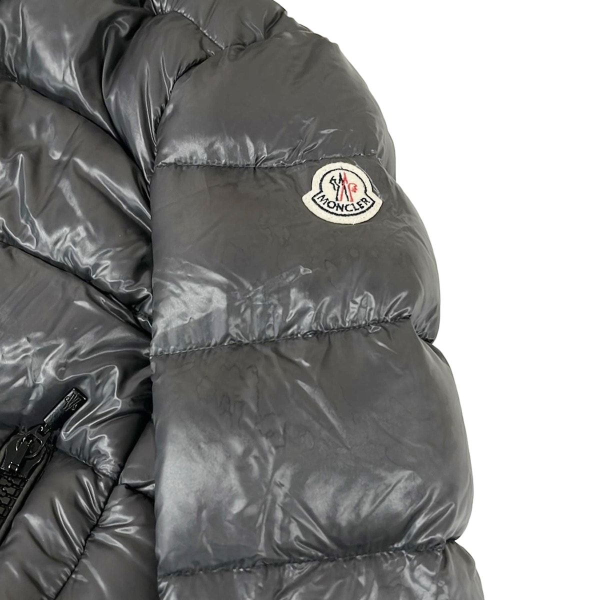 Moncler Down Coat 00 XS Suyen Dark Gray Long Sleeve Zip Up Winter — view 8