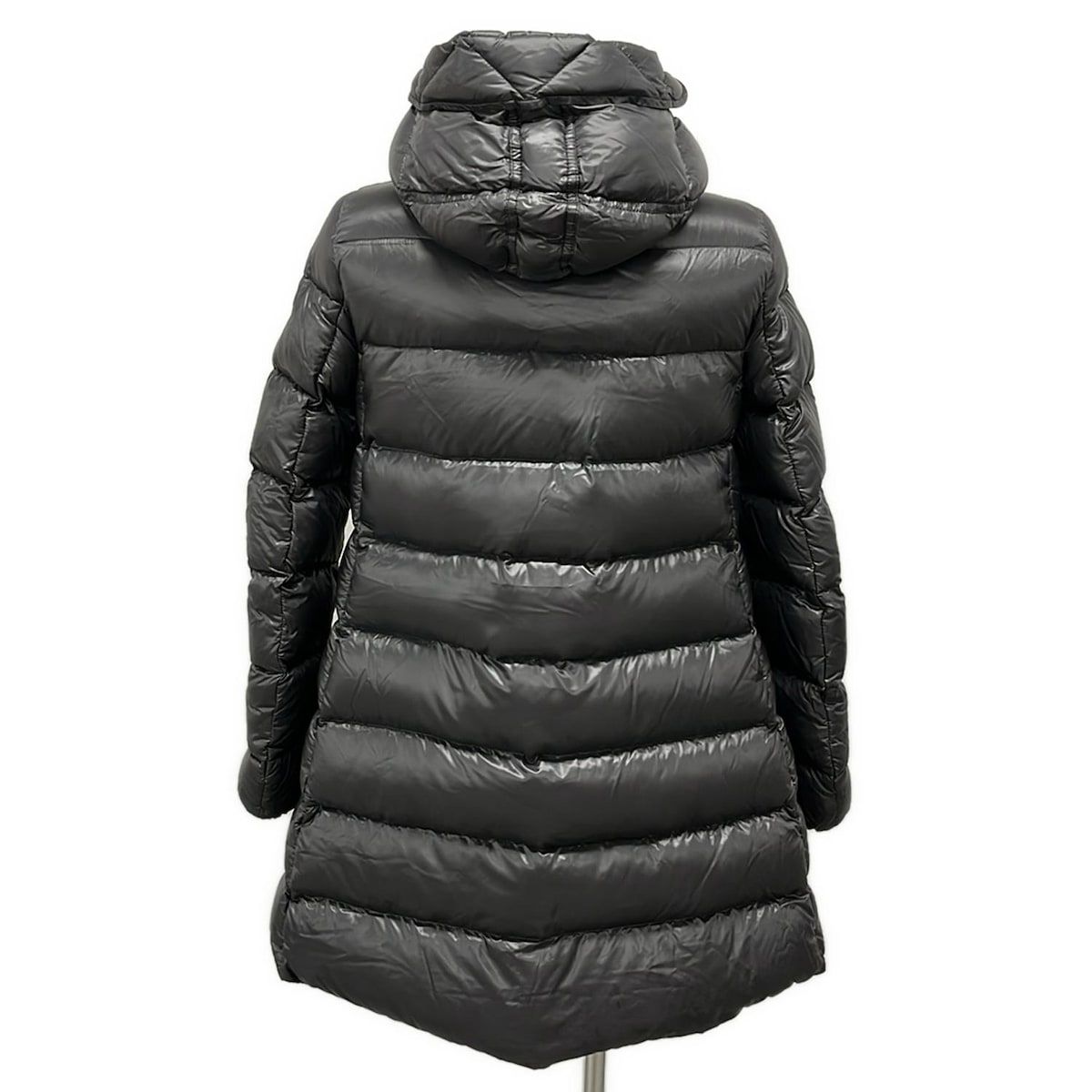 Moncler Down Coat 00 XS Suyen Dark Gray Long Sleeve Zip Up Winter — view 2