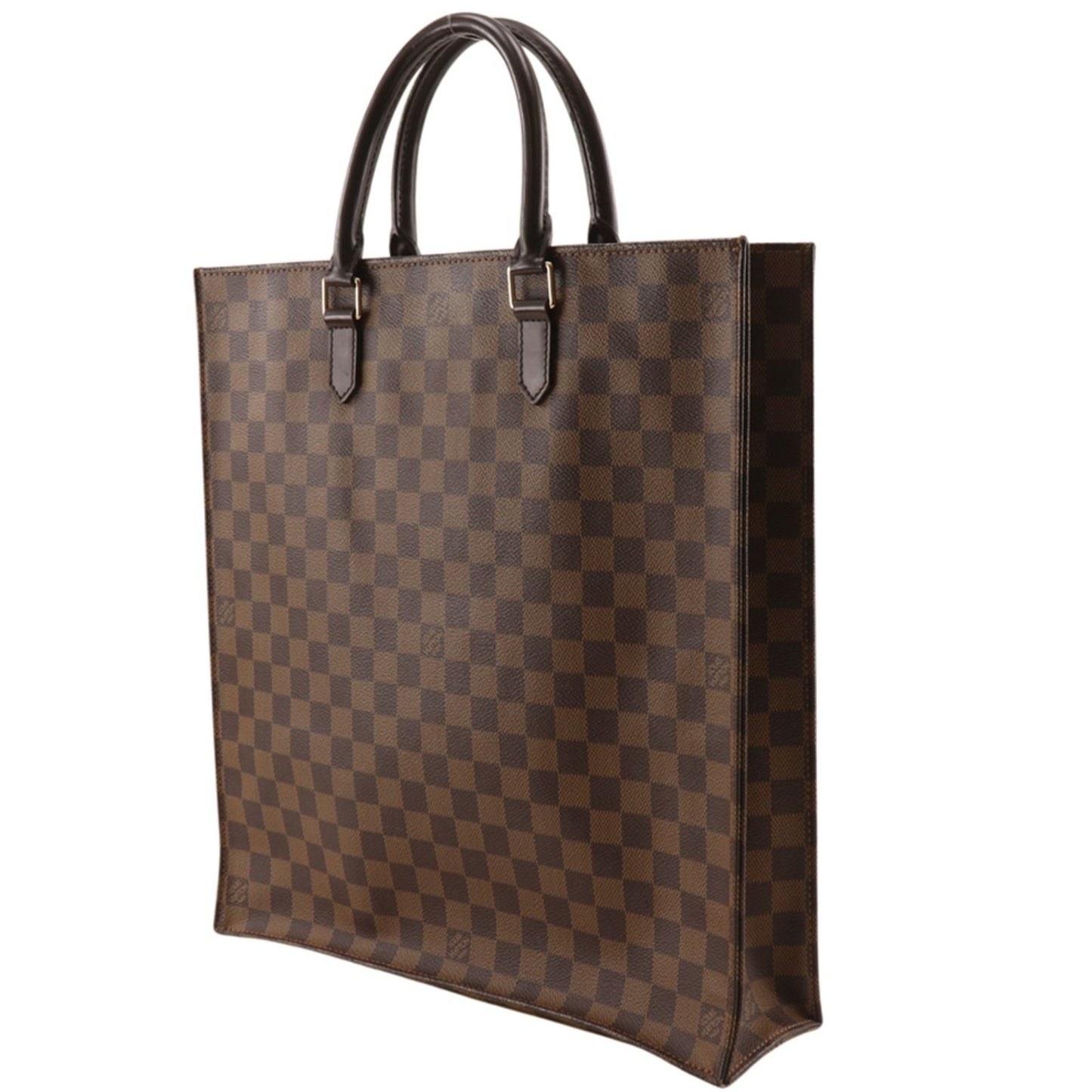 Louis Vuitton Sac Plat Tote Damier Canvas Brown Handbag — view 2