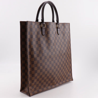 Louis Vuitton Sac Plat Tote Damier Canvas Brown Handbag — view 3