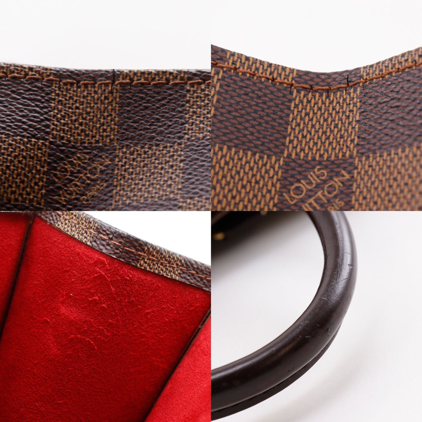 Louis Vuitton Sac Plat Tote Damier Canvas Brown Handbag — view 9