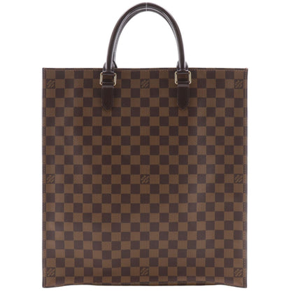 Louis Vuitton Sac Plat Tote Damier Canvas Brown Handbag