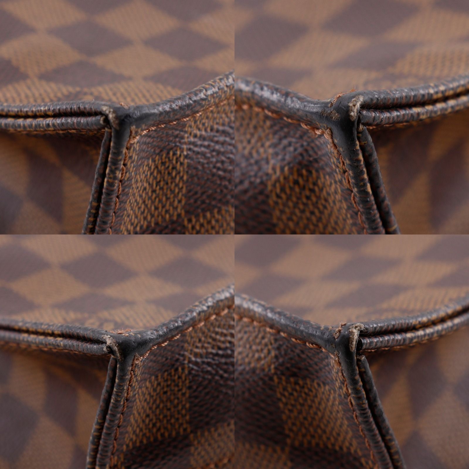 Louis Vuitton Sac Plat Tote Damier Canvas Brown Handbag — view 4