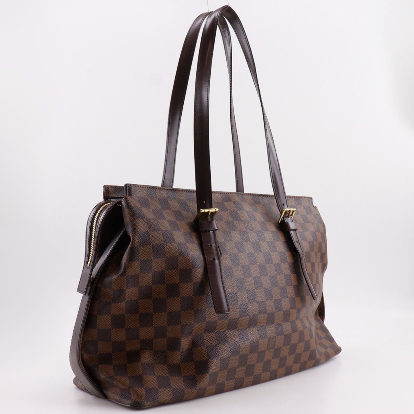 Louis Vuitton Chelsea Damier Canvas Brown Tote — view 3