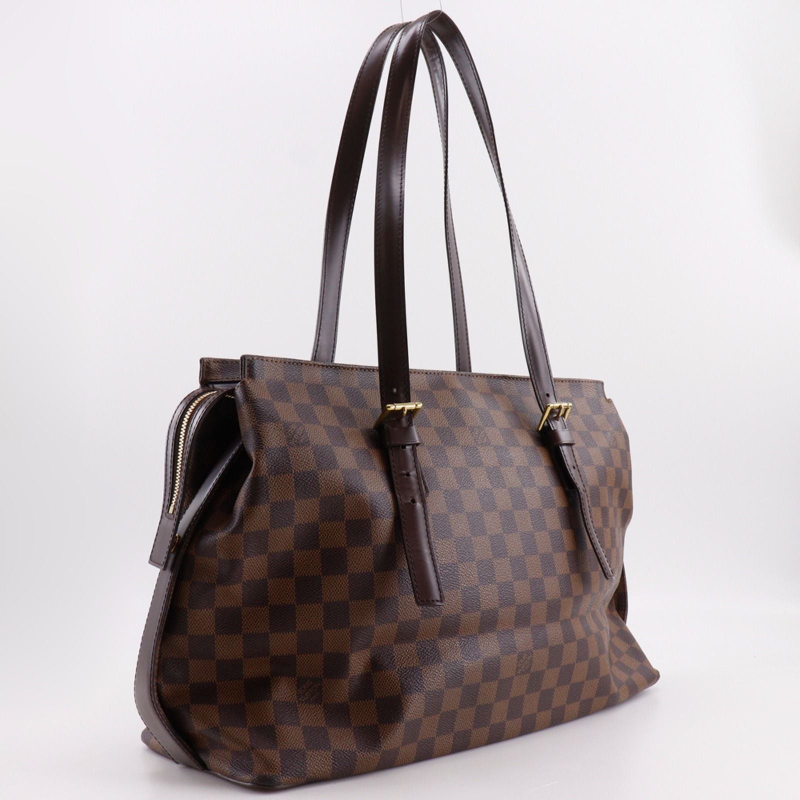 Louis Vuitton Chelsea Damier Canvas Brown Tote — view 3