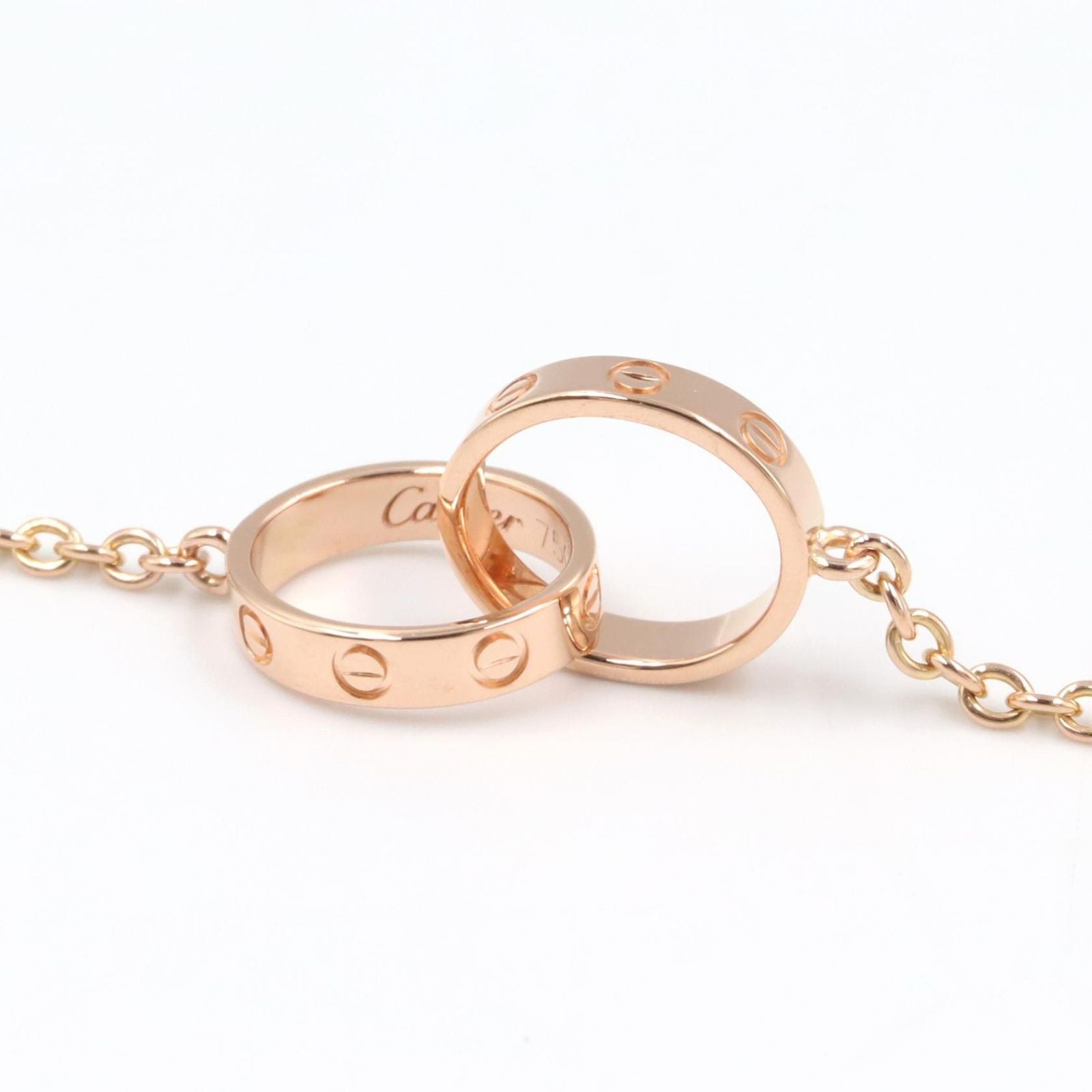 Cartier tee Necklace Baby Love Around the Cm 18k Pink Gold — view 5