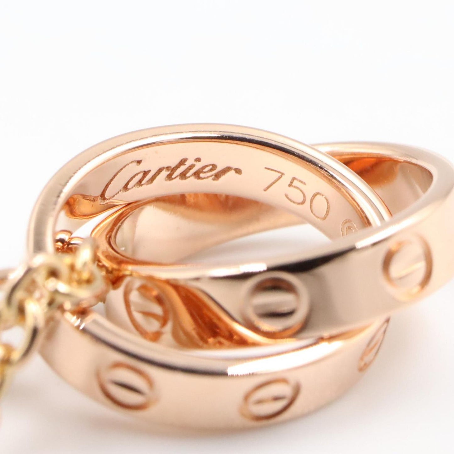 Cartier tee Necklace Baby Love Around the Cm 18k Pink Gold — view 3