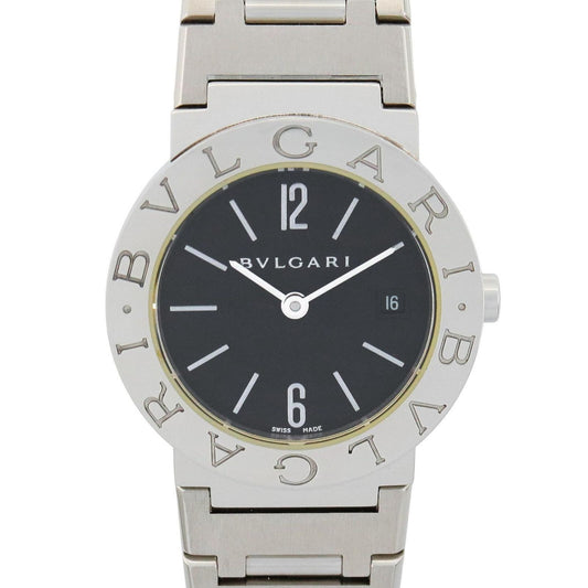 Bvlgari Watch Black Stainless Steel