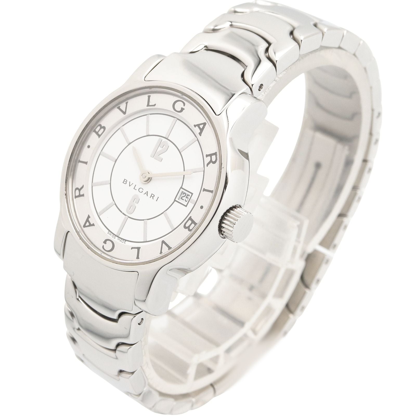 Bvlgari Watch Solo White Stainless Steel — view 2