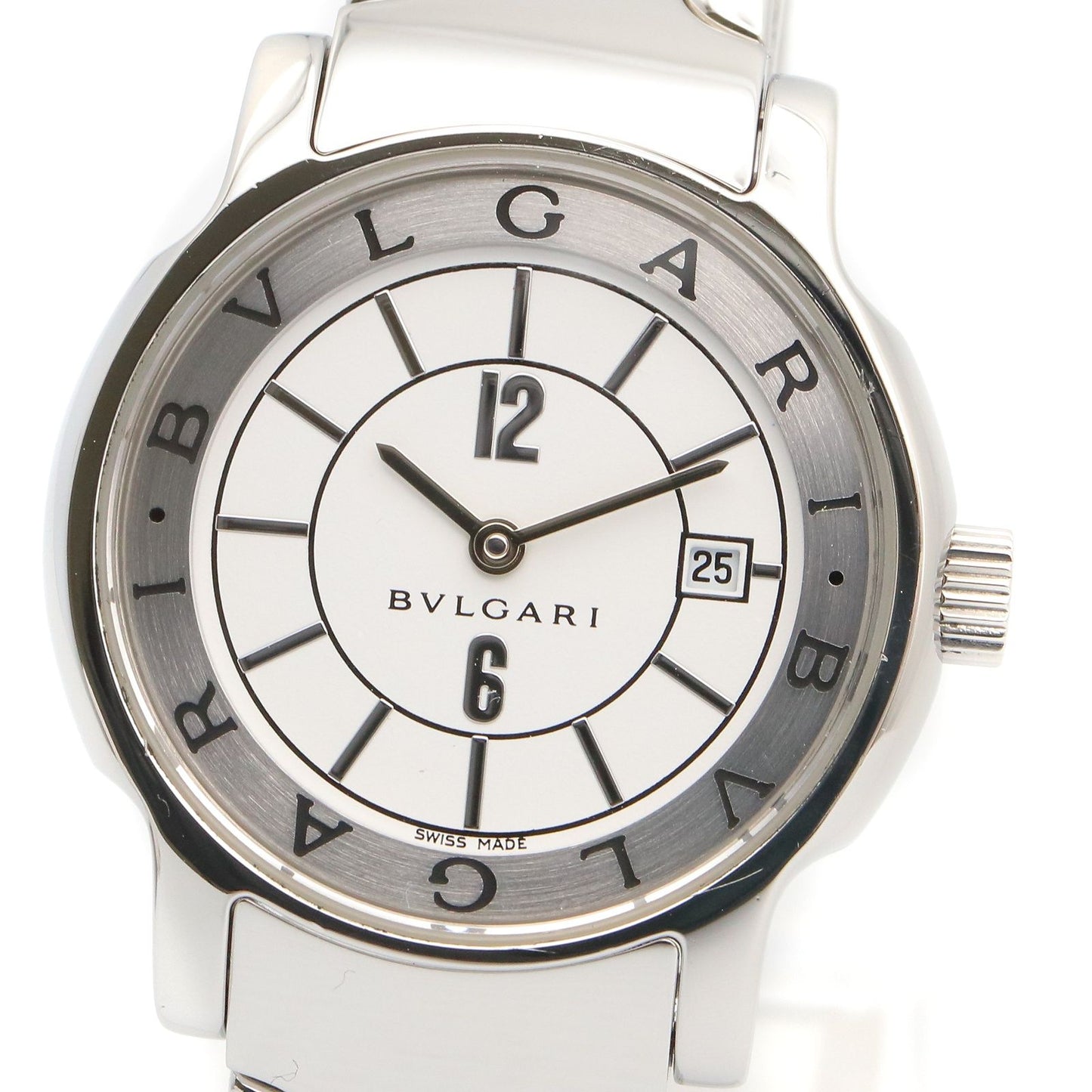 Bvlgari Watch Solo White Stainless Steel — view 3