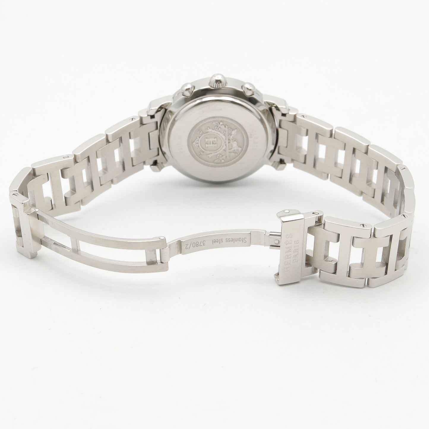 Hermes Watch Clipper Chrono Blue Stainless Steel is — view 4