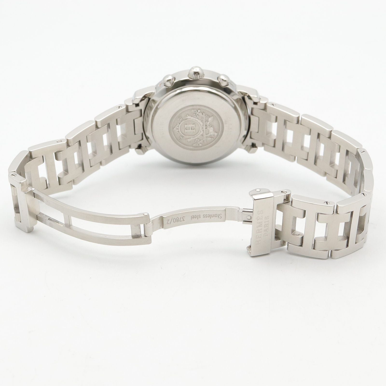 Hermes Watch Clipper Chrono Blue Stainless Steel is — view 4