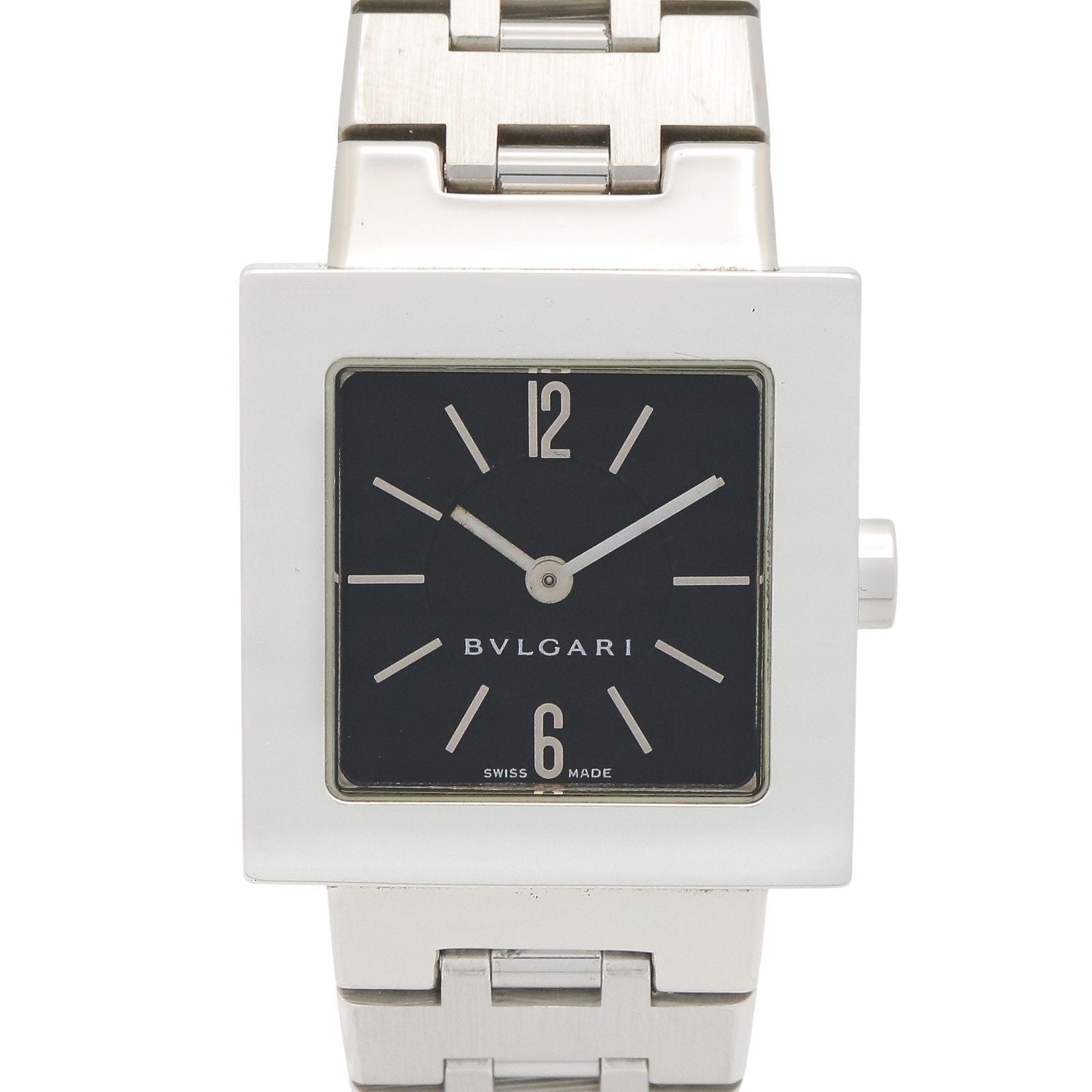 Bvlgari Watch Dos Black Stainless Steel