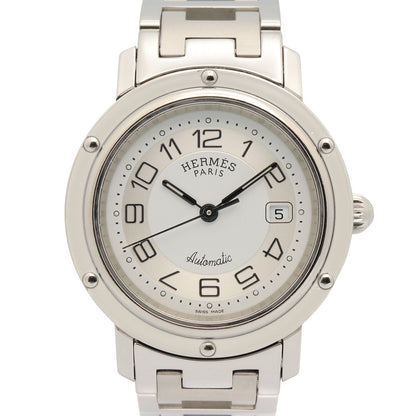 Hermes Watch Clipper Silver Stainless Steel is