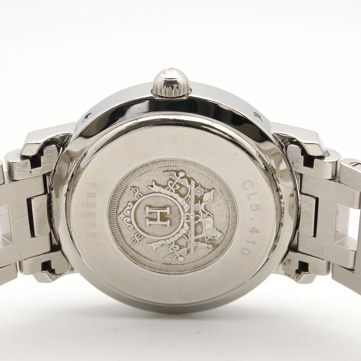 Hermes Watch Clipper Silver Stainless Steel is — view 5