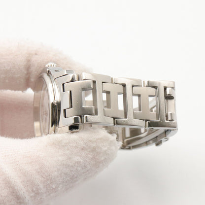 Hermes Watch Clipper Silver Stainless Steel is — view 8
