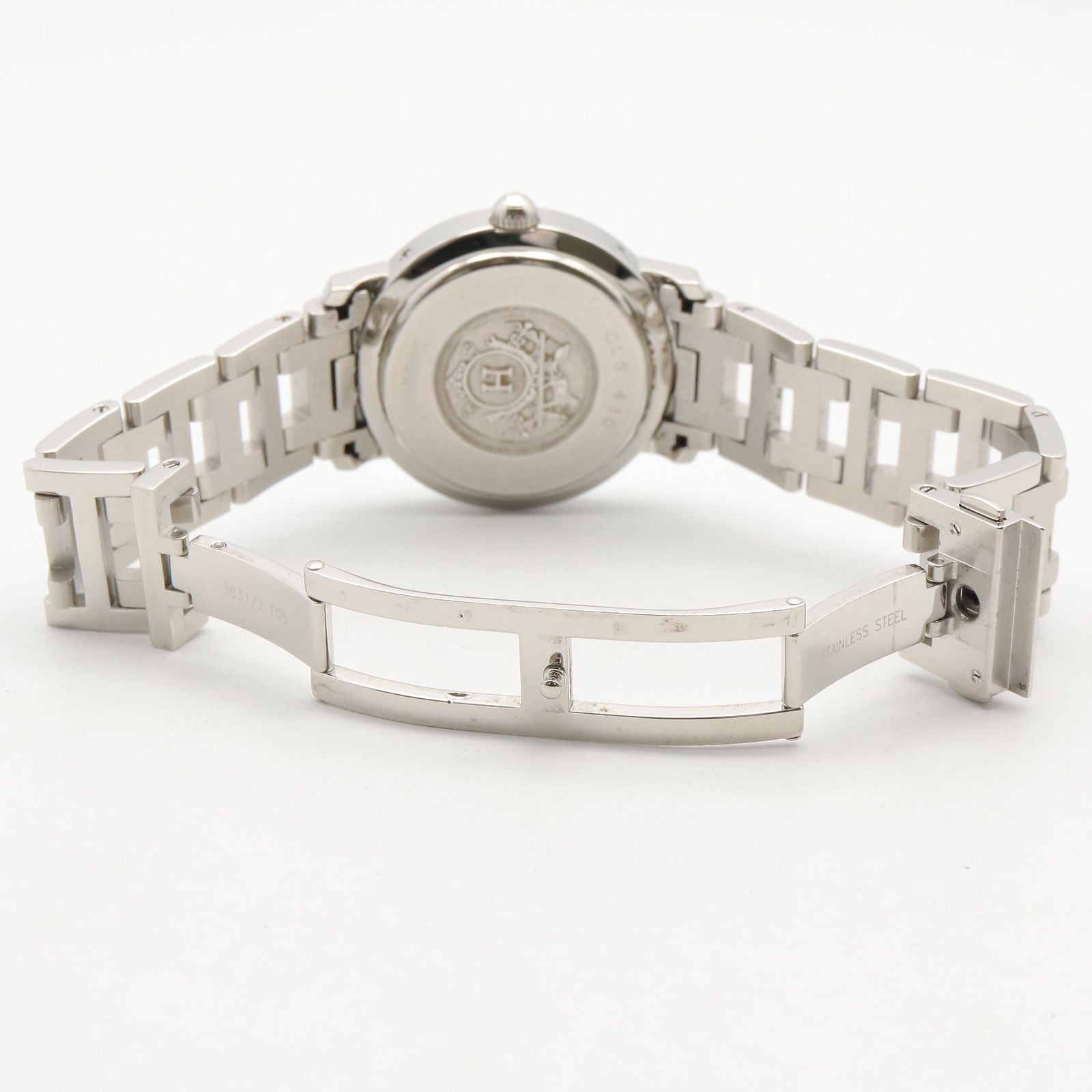 Hermes Watch Clipper Silver Stainless Steel is — view 4
