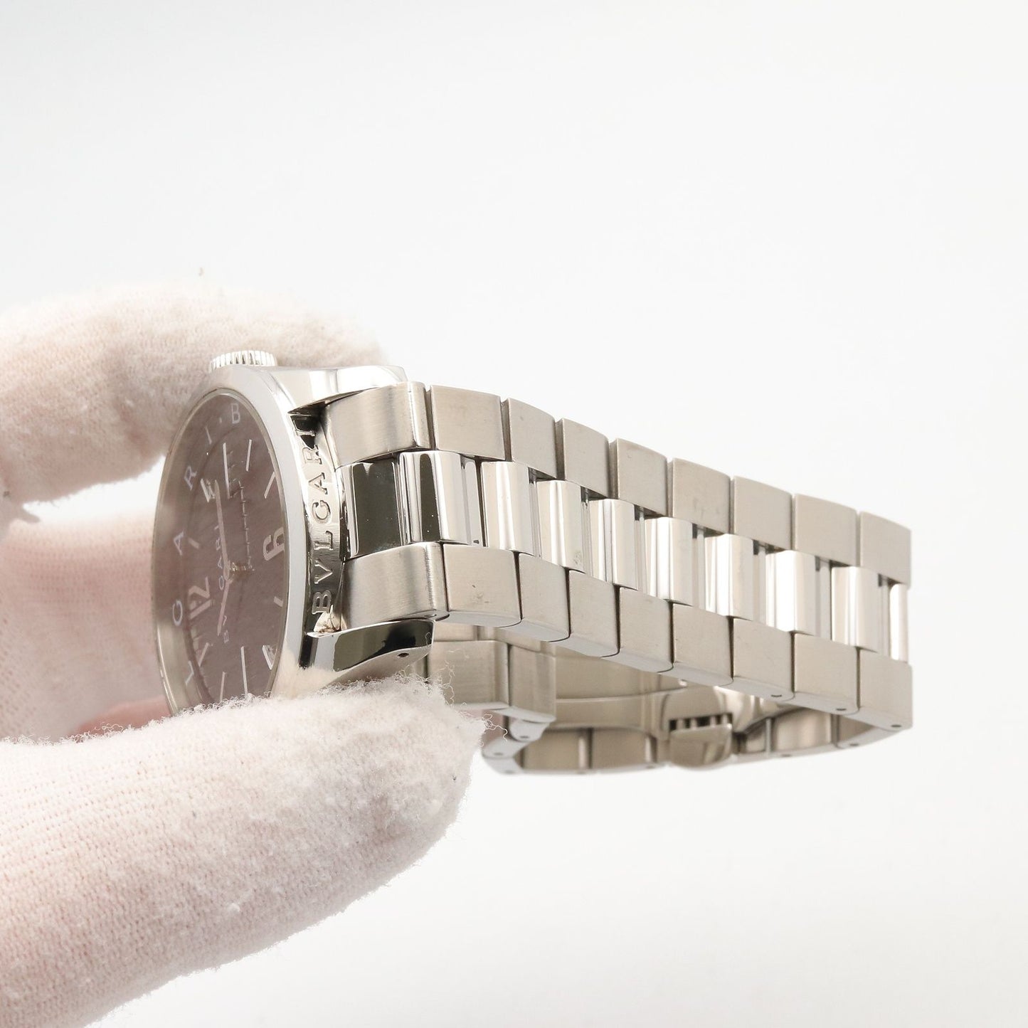 Bvlgari Watch Solo Tempo Black Stainless Steel — view 8