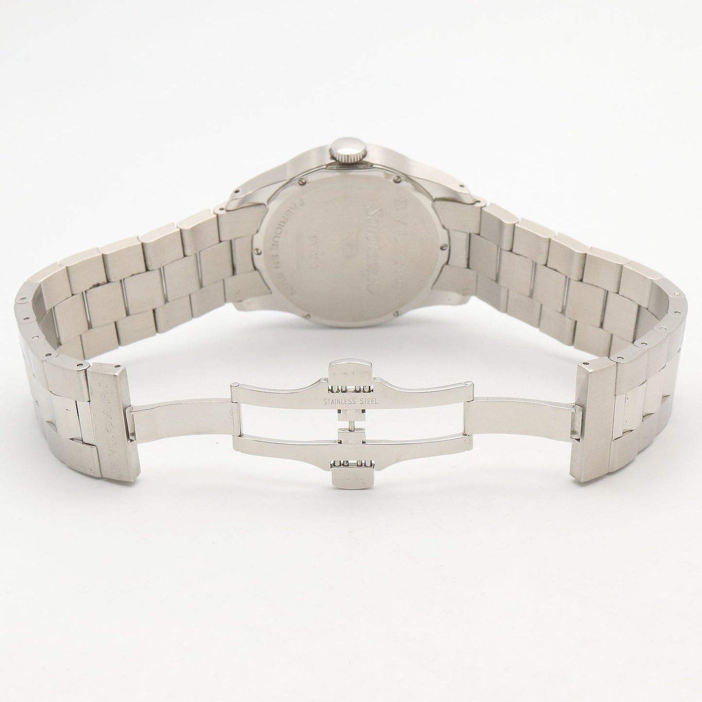 Bvlgari Watch Solo Tempo Black Stainless Steel — view 4