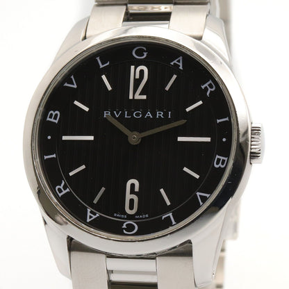 Bvlgari Watch Solo Tempo Black Stainless Steel — view 3
