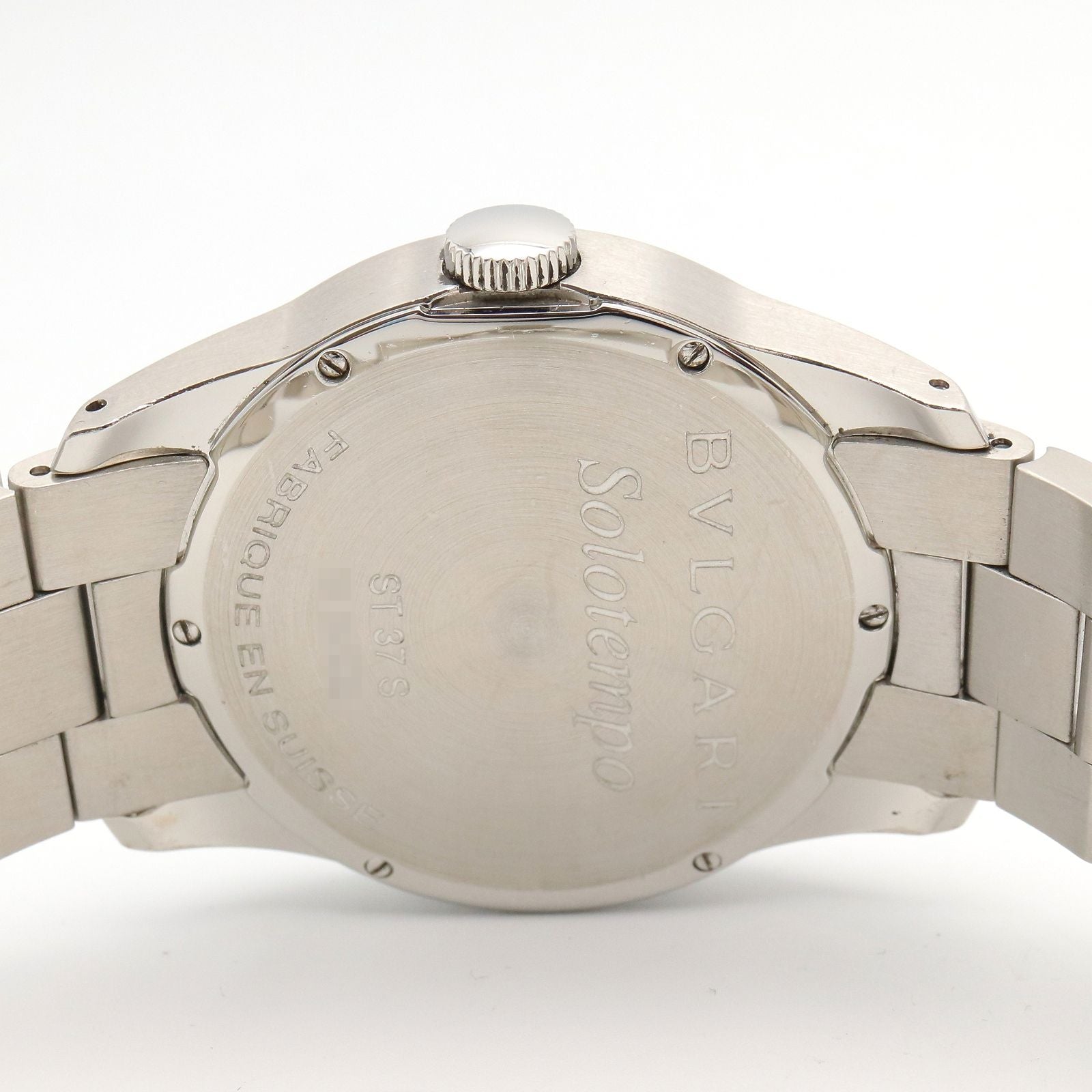 Bvlgari Watch Solo Tempo Black Stainless Steel — view 5