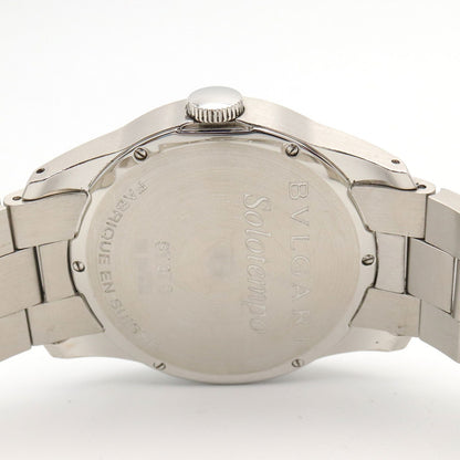 Bvlgari Watch Solo Tempo Black Stainless Steel — view 5
