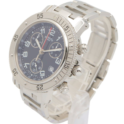 Hermes Watch Clipper Diver Chrono Black Stainless Steel — view 2