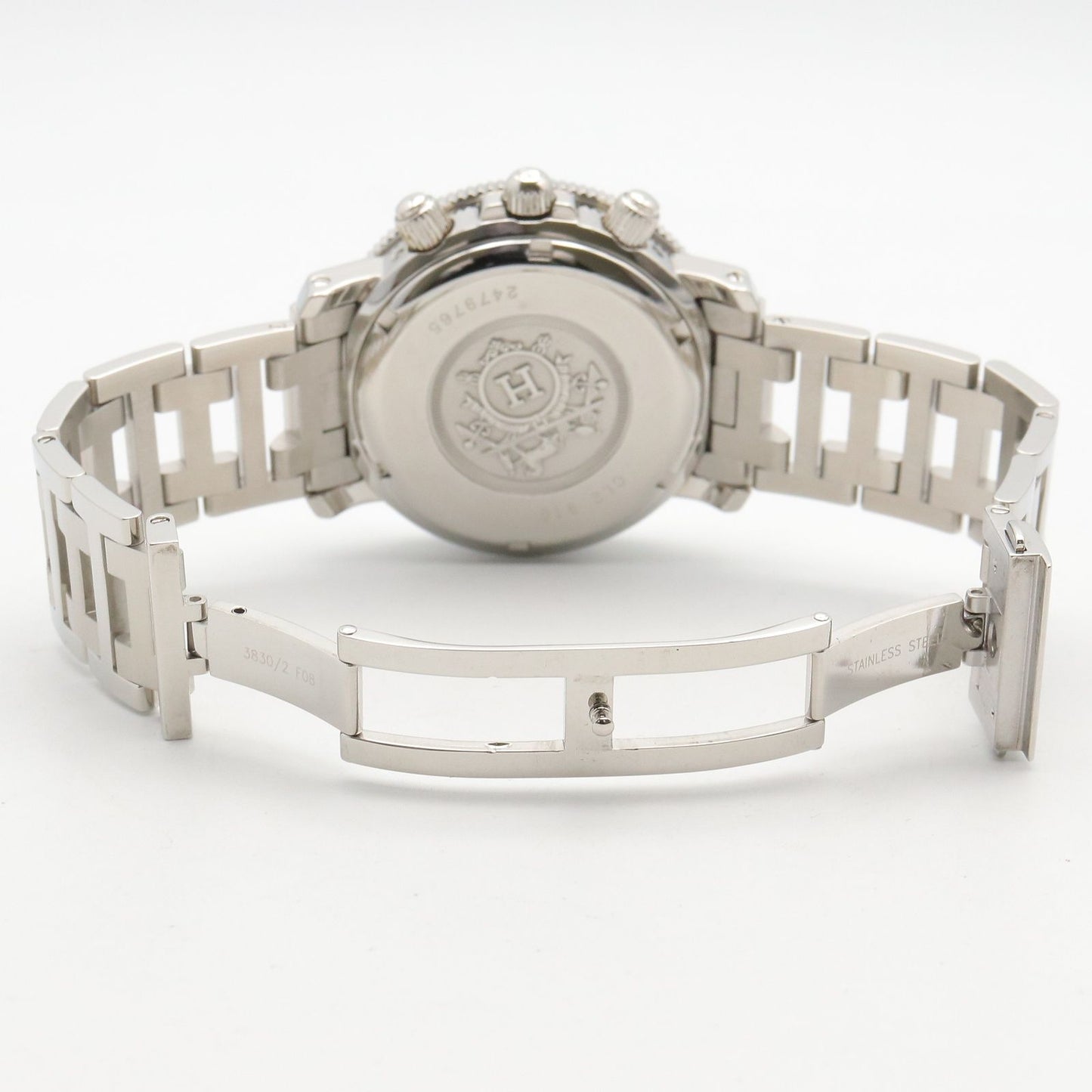 Hermes Watch Clipper Diver Chrono Black Stainless Steel — view 4