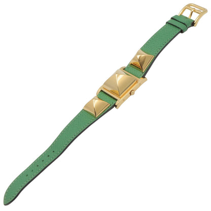 Hermes Watch Med White Leather — view 4