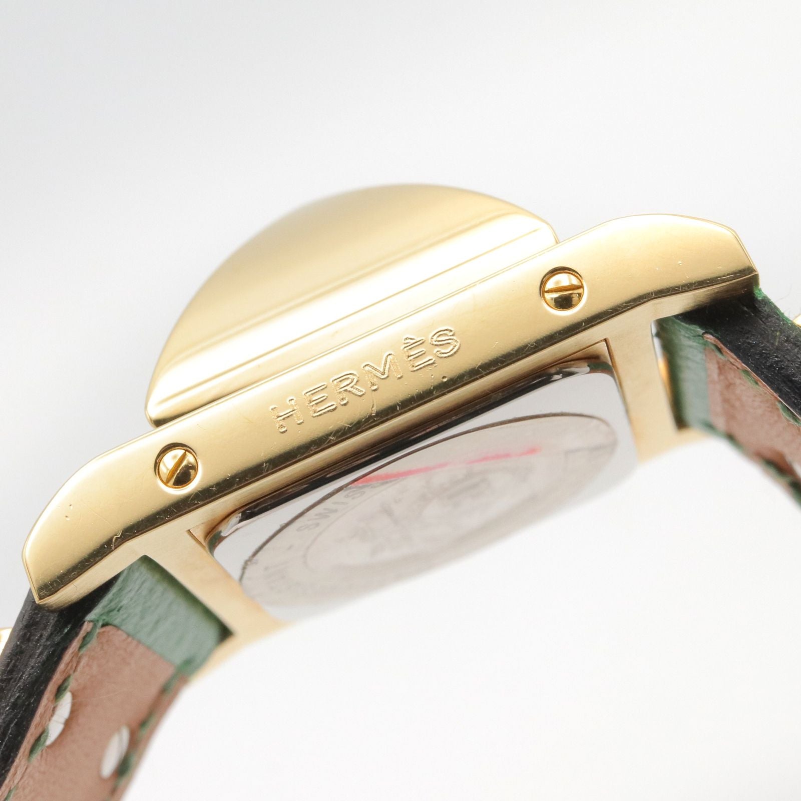 Hermes Watch Med White Leather — view 9
