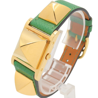 Hermes Watch Med White Leather — view 2